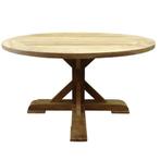 Xena dining tuintafel 140 cm rond teak, Tuin en Terras, Ophalen of Verzenden, Nieuw, Teakhout