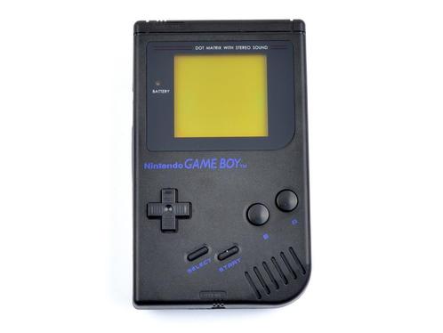 Gameboy Classic Black (Blue Letters), Spelcomputers en Games, Spelcomputers | Nintendo Game Boy, Zo goed als nieuw, Ophalen of Verzenden