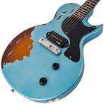 Vintage V120 ICON ~ Distressed Gun Hill Blue Over Sunburst, Ophalen of Verzenden, Nieuw, Solid body, Overige merken