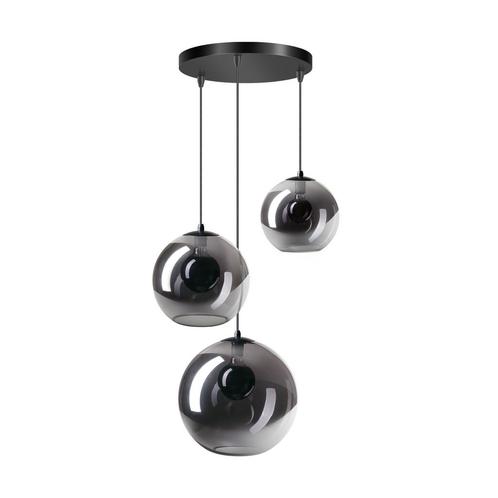 *WOONWINKEL* ETH Orb Trapse Hanglamp Met 3 Glasbollen, Huis en Inrichting, Lampen | Hanglampen, Nieuw, Verzenden