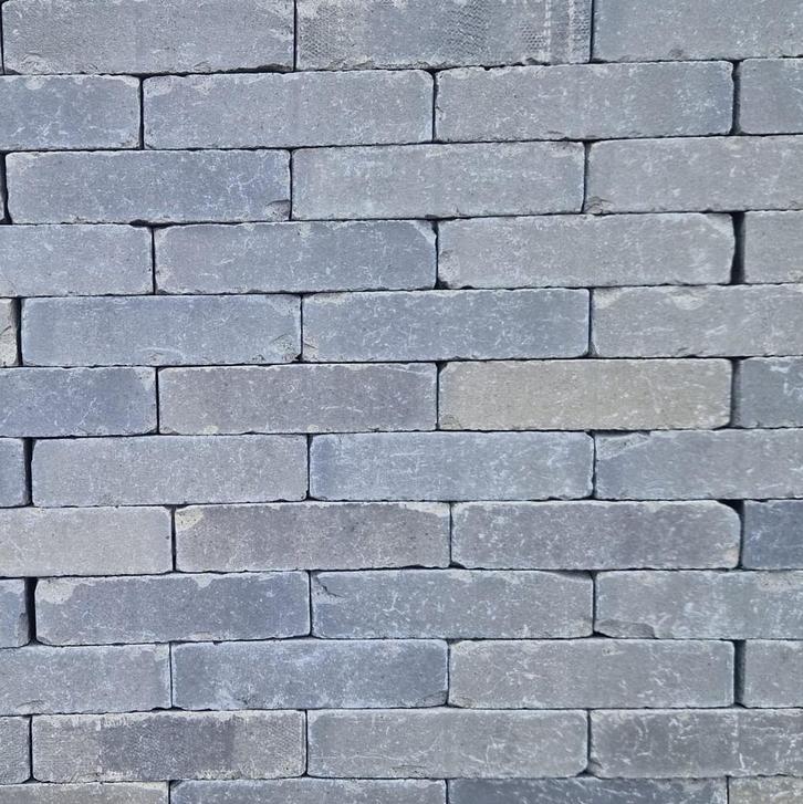 Gebakken waaltjes Grijs Merseburg Antica (lotis gelijkend), Tuin en Terras, Tegels en Klinkers, 10 m² of meer, Nieuw, Keramiek