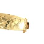 Vintage gouden bangle met gravure 14 krt, Ophalen of Verzenden, Nieuw