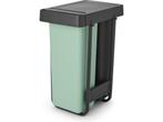 Brabantia Sort & Go Inbouw Prullenbak - 2 x 30 liter - Jade, Verzenden, Zo goed als nieuw