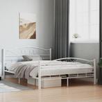 vidaXL Bedframe metaal wit 140x200 cm, Verzenden, Wit, 140 cm, 200 cm
