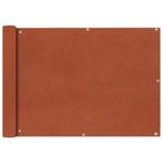 vidaXL Balkonscherm Oxford textiel 75x400 cm terracotta, Verzenden, Nieuw
