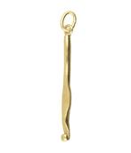 Gouden Haaknaald ketting hanger, Verzenden, Nieuw