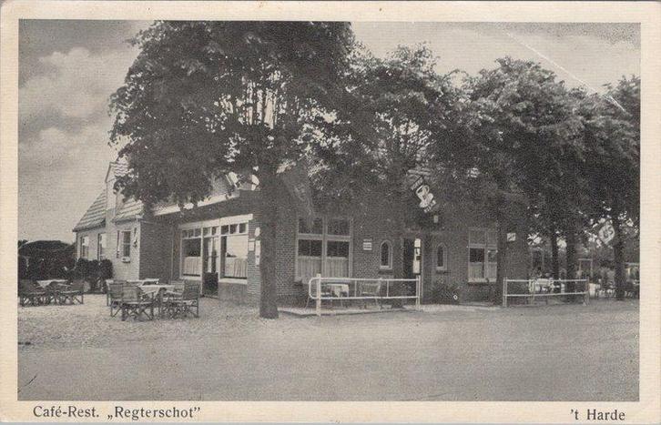 T HARDE - Café-Rest. Regterschot, Verzamelen, Ansichtkaarten | Nederland, Verzenden