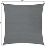 2dekans | tectake - Vierkant zonneluifel van polyethyleen,, Ophalen of Verzenden, Zo goed als nieuw