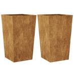 Plantenbakken 2 st 45x45x75 cm weervast staal (Overige), Verzenden, Nieuw