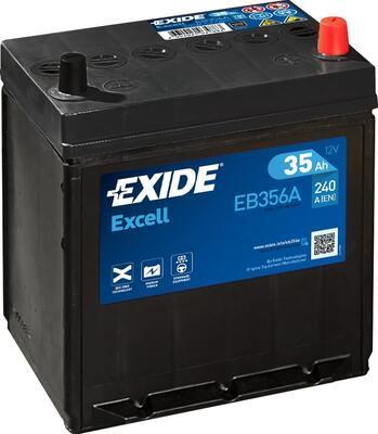 Exide Excell accu | EB356A | 12V 35Ah, Auto-onderdelen, Accu's en Toebehoren, Ophalen of Verzenden