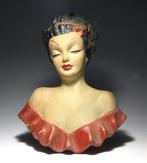 Dr Rezs Rank - Beeld, Art Deco Wall Mask - 21 cm -, Antiek en Kunst