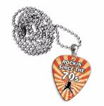 Rockin' Since the 70's plectrum ketting, hanger of oorbellen, Ophalen of Verzenden, Nieuw