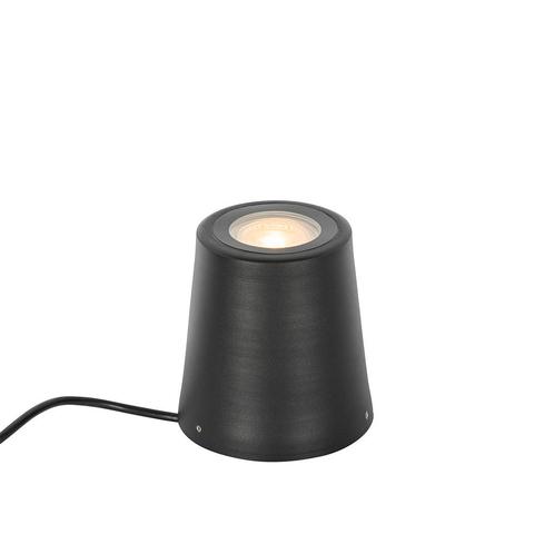 Moderne tuinspot zwart rond IP65 - Lennard, Tuin en Terras, Buitenverlichting, Nieuw, Minder dan 50 watt