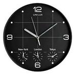 Wandklok unilux on time dia 30.5cm zwart/wit | 1 stuk, Zakelijke goederen, Ophalen of Verzenden