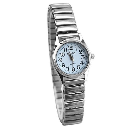Fako® - Dameshorloge - Rekband Mini - Ø 23mm - Zilverkleurig, Sieraden, Tassen en Uiterlijk, Horloges | Dames, Verzenden