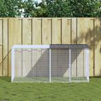vidaXL Kippenhok met dak 203x98x90 cm gegalvaniseerd staal, Verzenden, Nieuw