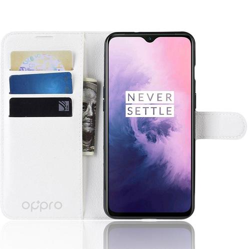 ProGuard OnePlus 7 Hoesje Wallet Flip Case Wit, Telecommunicatie, Mobiele telefoons | Hoesjes en Frontjes | Overige merken, Hoesje of Tasje
