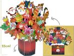 Vrolijke 3D Kerstkaart Boeket vol Kerstsymbolen, Diversen, Verzenden, Nieuw