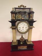 Portico klok - Hout, Messing, Marmer, Glas - 1800-1850, Antiek en Kunst, Antiek | Klokken