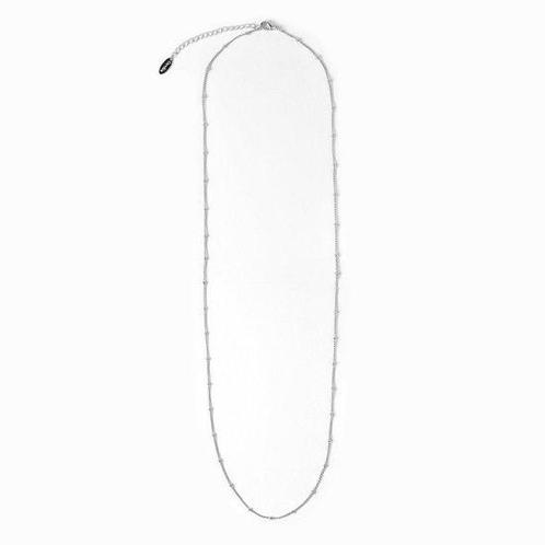 Orelia ketting met bolletjes schakel zilverkleurig - 56 cm, Sieraden, Tassen en Uiterlijk, Kettingen, Verzenden