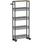 TRUUSK Keukenwagen Serveerwagen - 5 Niveaus - Rolwagen Keuke, Verzenden, Nieuw