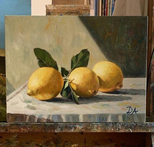 Dido - Tre limoni - Three lemons, Antiek en Kunst, Kunst | Schilderijen | Modern