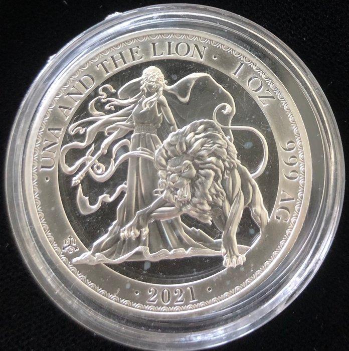 Sint-Helena. 1 Pound 2021 Una & the lion (Zonder, Postzegels en Munten, Munten | Europa | Niet-Euromunten