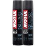 Motul E9 Wash Wax Spray 2 X 400Ml, Auto diversen, Onderhoudsmiddelen, Verzenden