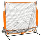 vidaXL Honkbaltrainingsnet 174x76x158,5 cm zwart, Sport en Fitness, Honkbal en Softbal, Verzenden, Nieuw