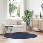 vidaXL Hoogpolig vloerkleed NAVARRA 160x160 cm polyester, Verzenden, Nieuw, Blauw