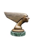 Beeld, Bronze Car Mascot - Spirit of the Wind - 16.5 cm -