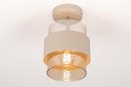 Rietveld Plafondlampen - Beige, Zand - Glas, Metaal, Huis en Inrichting, Verzenden, Nieuw