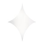 WENTEX® Stretch Shape Diamond 250 cm x 125 cm, wit, Muziek en Instrumenten, Licht en Laser, Verzenden, Nieuw