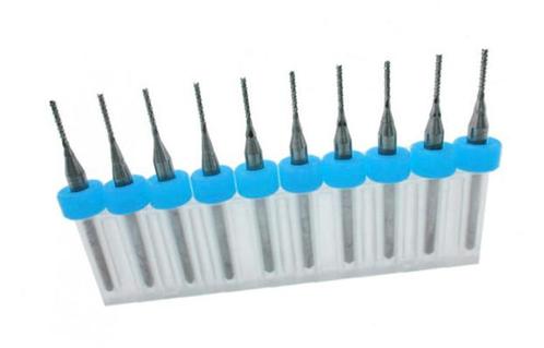 Set van 10 micro freesjes in een doosje (1.90 mm), Doe-het-zelf en Verbouw, Gereedschap | Handgereedschap, Nieuw, Ophalen of Verzenden