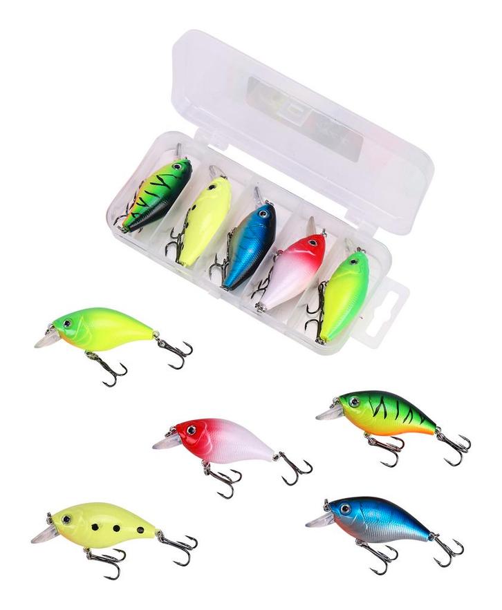 Fish4All Crankbait Kit 1 Floating 5.5cm 7g (5 Stuks), Watersport en Boten, Hengelsport | Algemeen, Overige typen, Nieuw, Verzenden