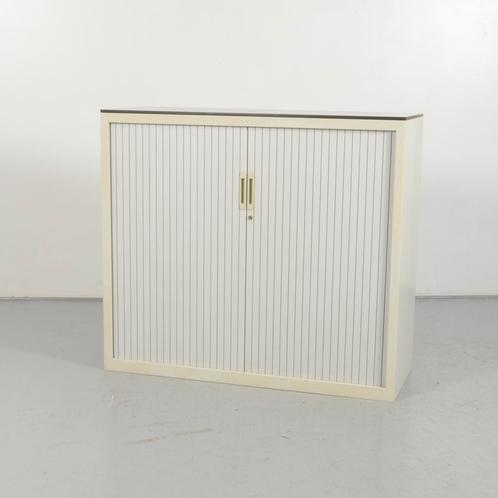 Roldeurkast Lensvelt - Lichtgrijs - 107 x 120 cm, Huis en Inrichting, Kasten | Roldeurkasten en Archiefkasten, Ophalen of Verzenden