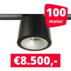 *TIP* LED RAILVERLICHTING CAN ZWART 100 SPOTS 3000K + 100M, Ophalen of Verzenden