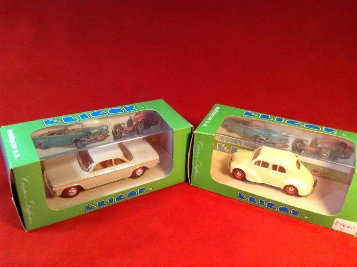 Eligor 1:43 - Modelauto (2) - 1) #1106 Renault 4CV Berline, Hobby en Vrije tijd, Modelauto's | 1:5 tot 1:12