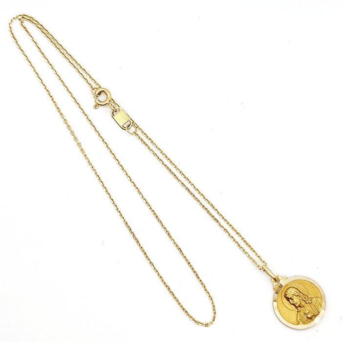 Ketting met hanger - 18 karaat Geel goud, Sieraden, Tassen en Uiterlijk, Antieke sieraden