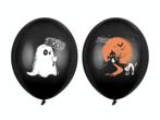 Halloween Ballonnen Spook Zwart (6st), Ophalen of Verzenden, Nieuw