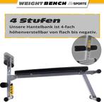 ScSPORTS® Halterbank, inklapbaar, verstelbaar, plat/negatief, Verzenden, Nieuw