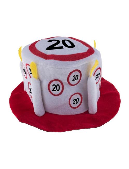 Feesthoed Verkeersborden 20 jaar, Kleding | Dames, Carnavalskleding en Feestkleding, Nieuw, Ophalen of Verzenden