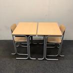 Tweedehands complete school set Galvanias 10 stuks tafels +, Huis en Inrichting, Stoelen, Ophalen of Verzenden, Gebruikt, Hout