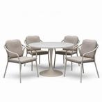 Sandora Flair dining tuinset 5-delig latte 120xH75cm, Ophalen of Verzenden, Nieuw