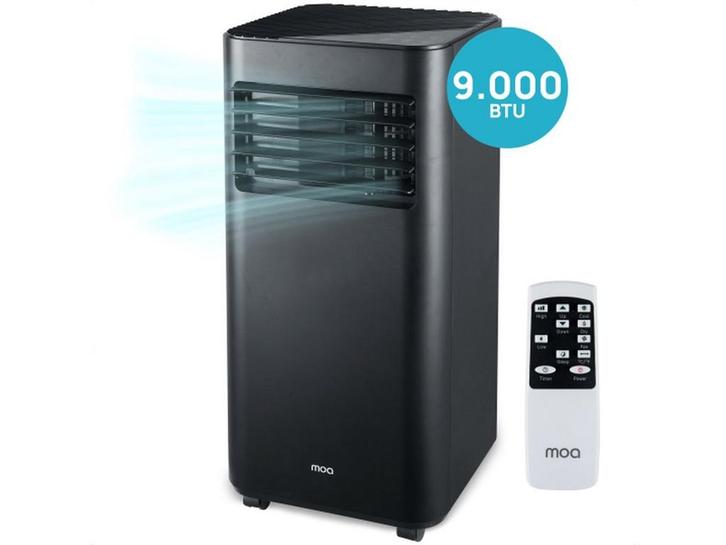MOA A010B - Mobiele Airco - 9000 BTU - Tot 30m² - Zwart, Huis en Inrichting, Woonaccessoires | Overige, Nieuw, Verzenden