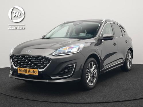 Zakelijke Lease |  Ford Kuga Vignale Plug in Hybrid 225pk, Auto's, Ford, Onderhoudsboekje, Lease, Zwart, Automaat, SUV of Terreinwagen