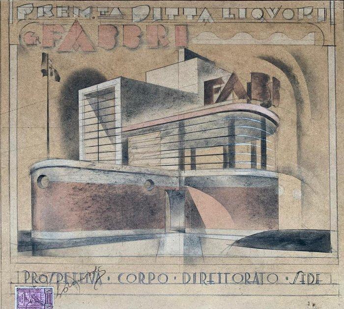 Italiaanse school (XX) - Premiata Ditta Liquori G. Fabbri -, Antiek en Kunst, Kunst | Schilderijen | Klassiek