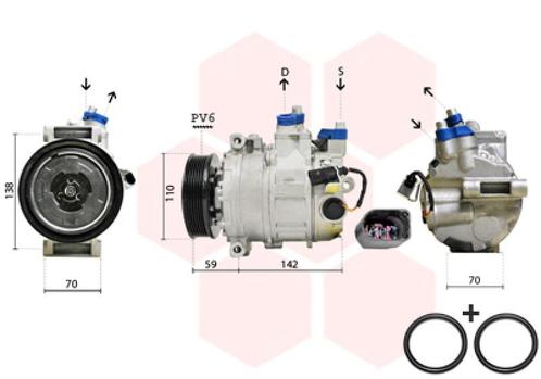AIRCO COMPRESSOR VOOR AUDI A1 8X 2010-2014 1K0820803F, Auto-onderdelen, Airco en Verwarming, Nieuw, Ophalen of Verzenden