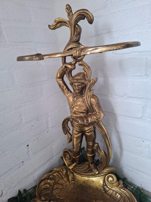 Paraplustandaard/rek - Gegoten messing - Paraplubak, Antiek en Kunst, Curiosa en Brocante