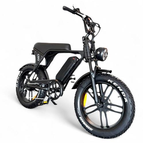 Ouxi V8/C80 Fatbike Zwart Mechanische Remmen - 25 KM/H, Fietsen en Brommers, Elektrische fietsen, Nieuw, 51 tot 55 cm, Overige merken